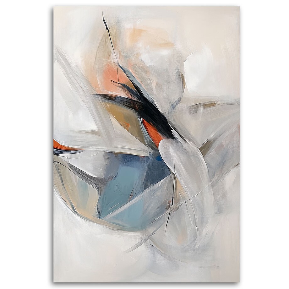 Feeby Obraz do sypialni, Abstrakcja Minimalistyczna Akwarela 80x120