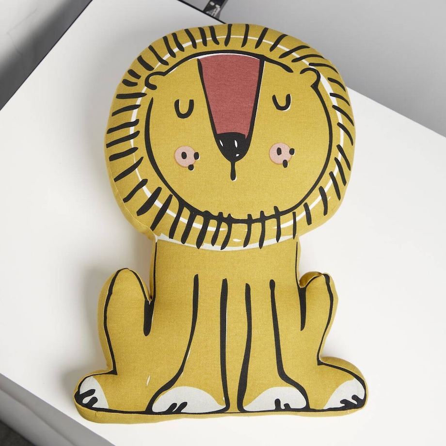 Poduszka przytulanka lew MAGIC JUNGLE, 60 x 42 x 10 cm