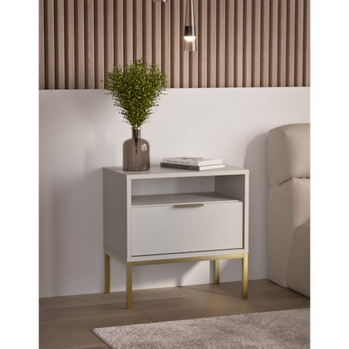 Szafka nocna Austin kaszmir & złota