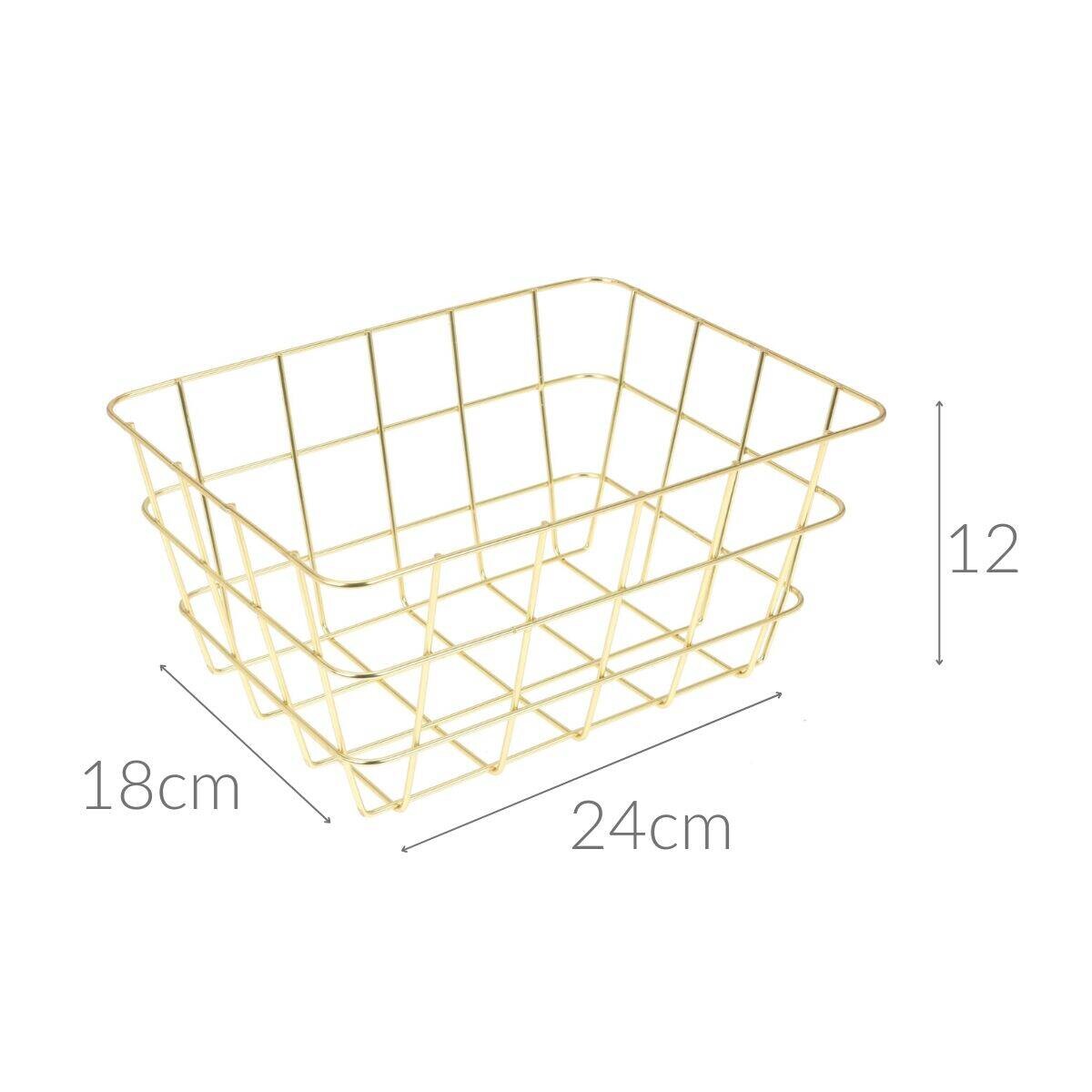 Ozdobny metalowy koszyk