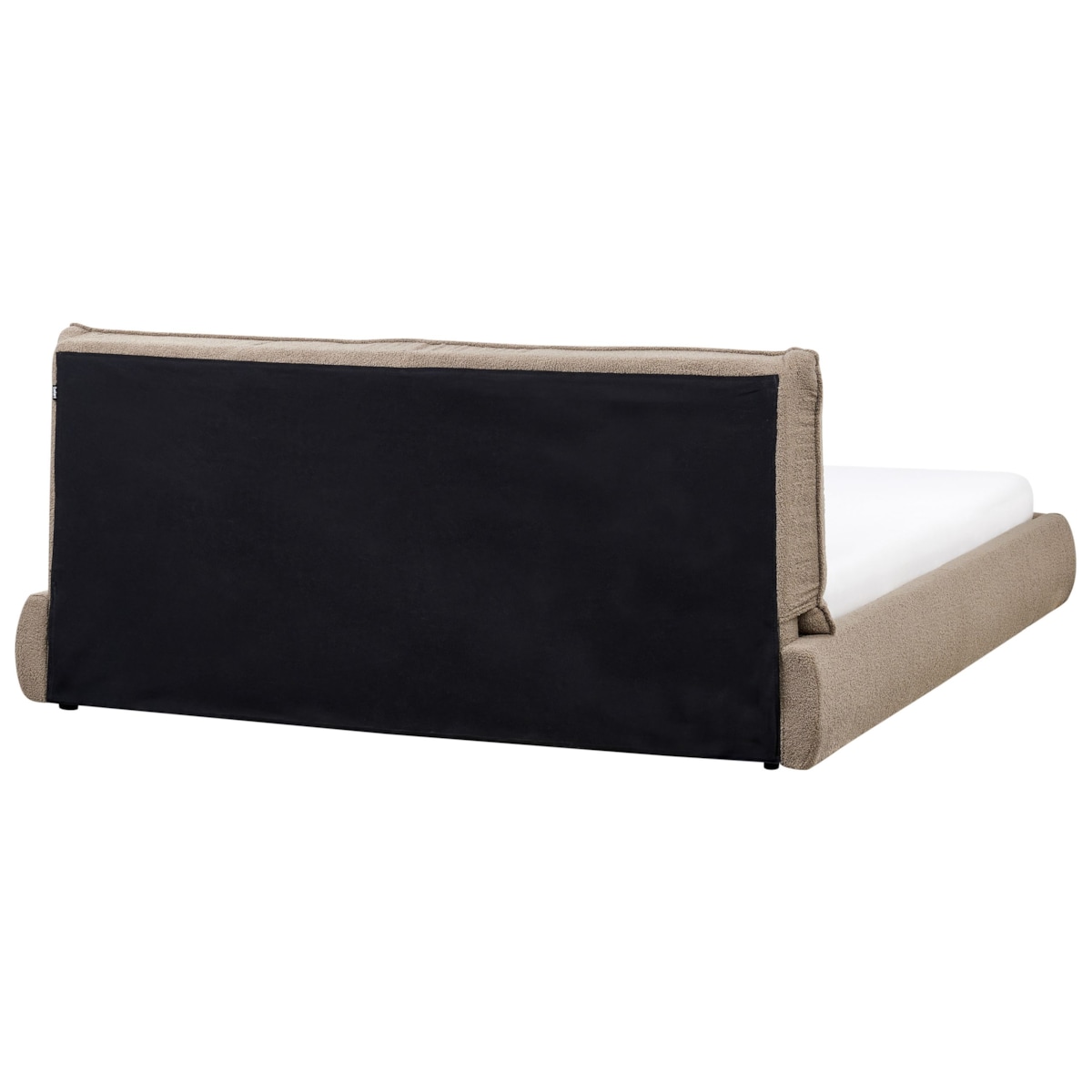 Łóżko Boucle VINAY 180 x 200 cm Beżowoszary