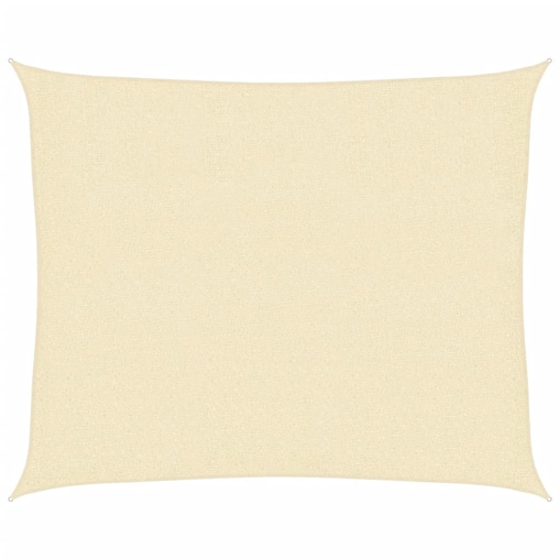 vidaXL Żagiel przeciwsłoneczny, 160 g/m², kremowy, 2,5x3 m, HDPE