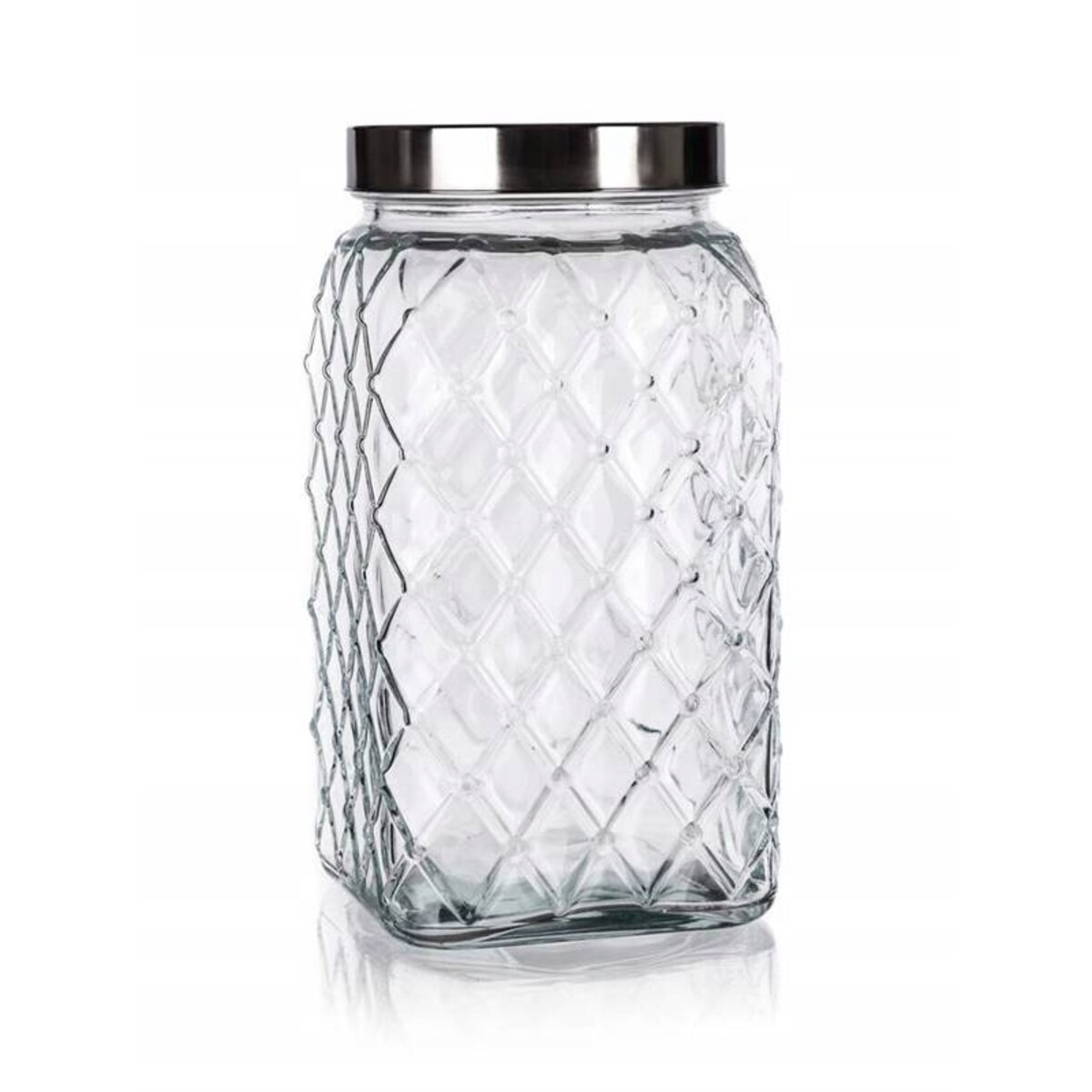 SŁOIK POJEMNIK SZKLANY 4,3 L na Żywność do kuchni duży dekoracyjny ciastka