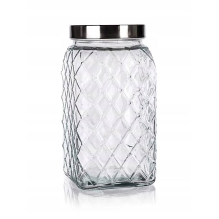SŁOIK POJEMNIK SZKLANY 4,3 L na Żywność do kuchni duży dekoracyjny ciastka