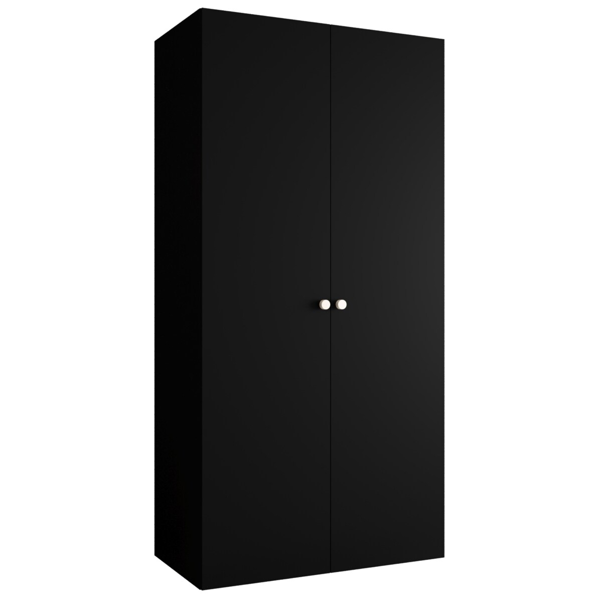 Szafa uchylna otwierana PARMA 1 100 wys. 202 cm Czarny + u. Srebrny