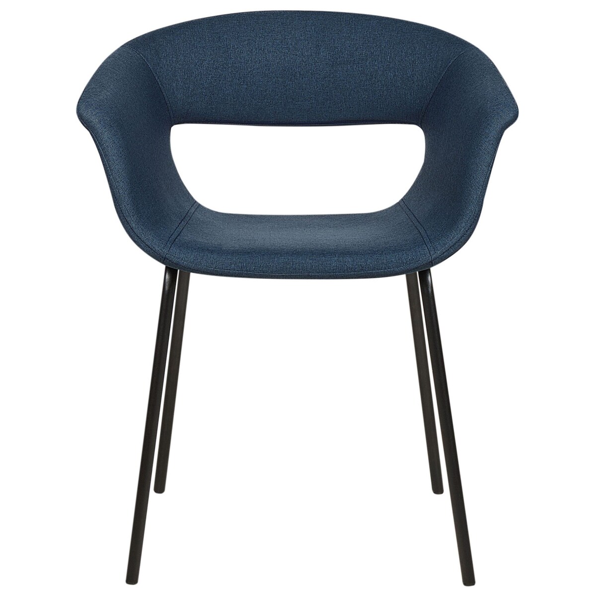 Zestaw 2 krzeseł do jadalni ELMA Ciemnoniebieski