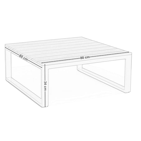 Meble ogrodowe narożnik nowoczesny aluminium MALE biały