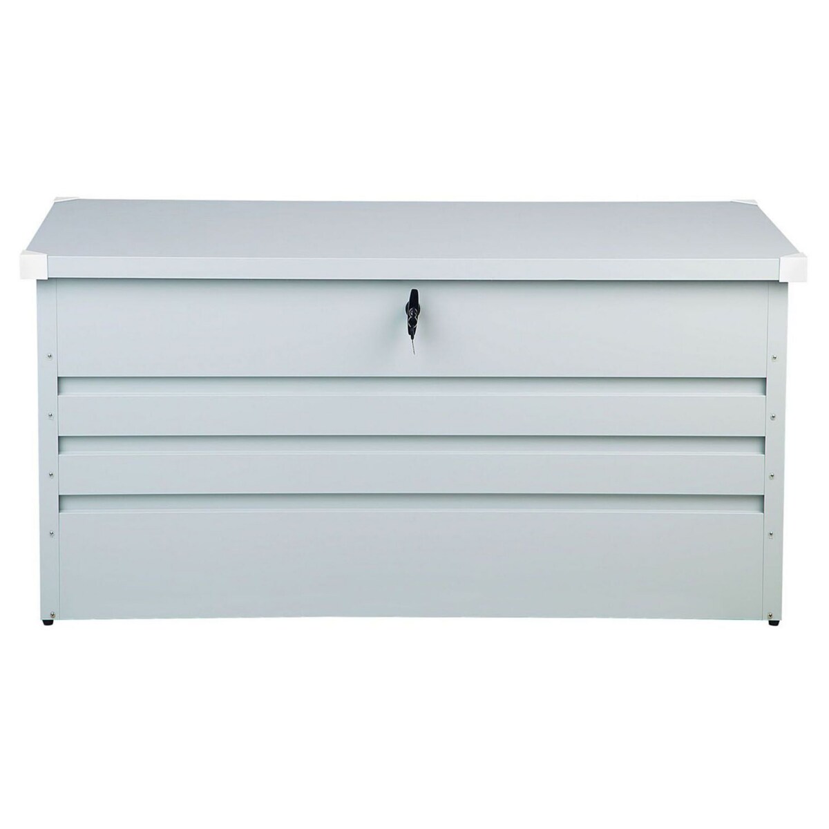 Skrzynia ogrodowa metalowa 400 l jasnoszara CEBROSA