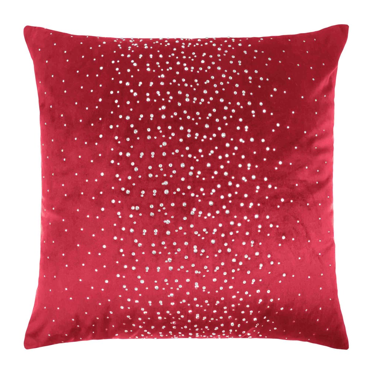 Czerwona Poszewka Velvetowa 45 x 45 do Zasłony Dekoracyjna Ozdobna do Salonu