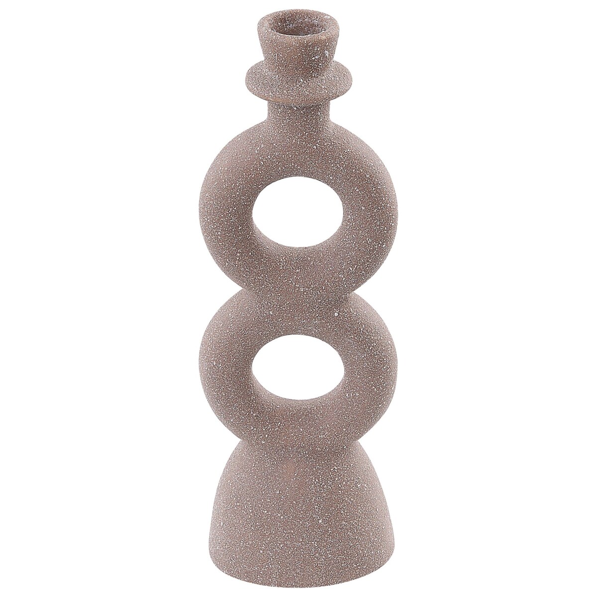 Świecznik ceramiczny beżowy NAOUSA