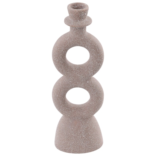 Świecznik ceramiczny beżowy NAOUSA