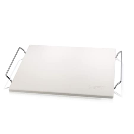 Zestaw: nóż do pizzy + kamień ze stojakiem kwadratowy DARIOSO