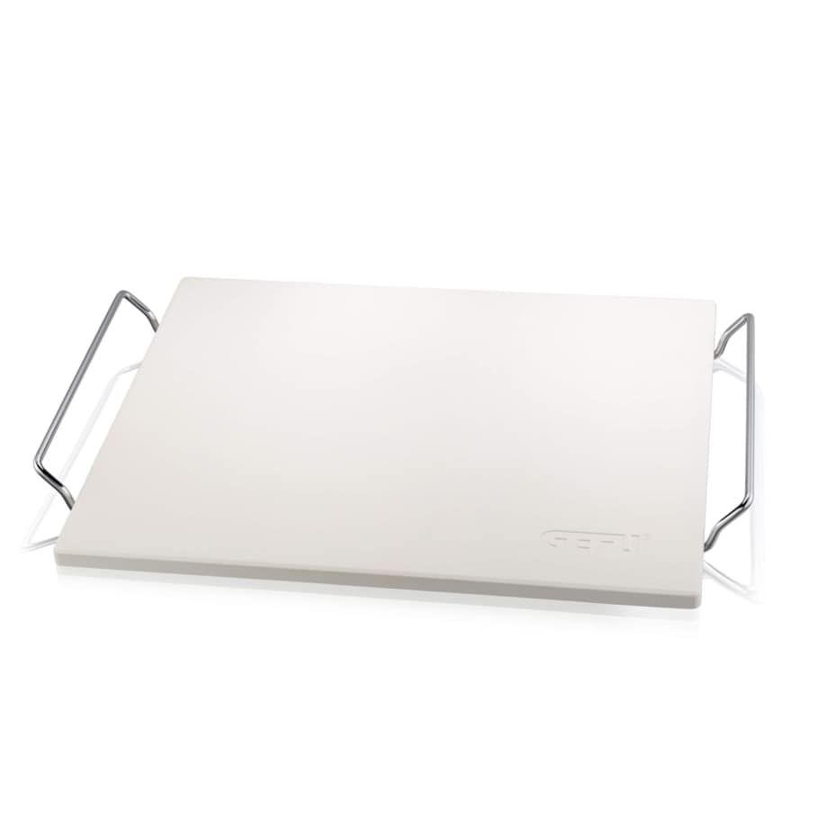 Zestaw: nóż do pizzy + kamień ze stojakiem kwadratowy DARIOSO