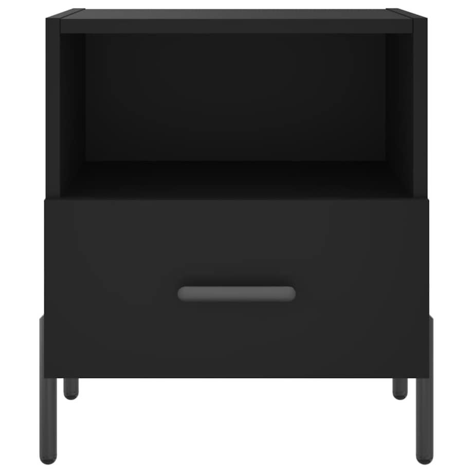 vidaXL Szafki nocne, 2 szt., czarne, 40x35x47,5 cm