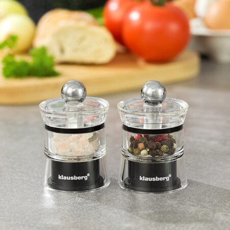 Zestaw młynków do soli i pieprzu KLAUSBERG