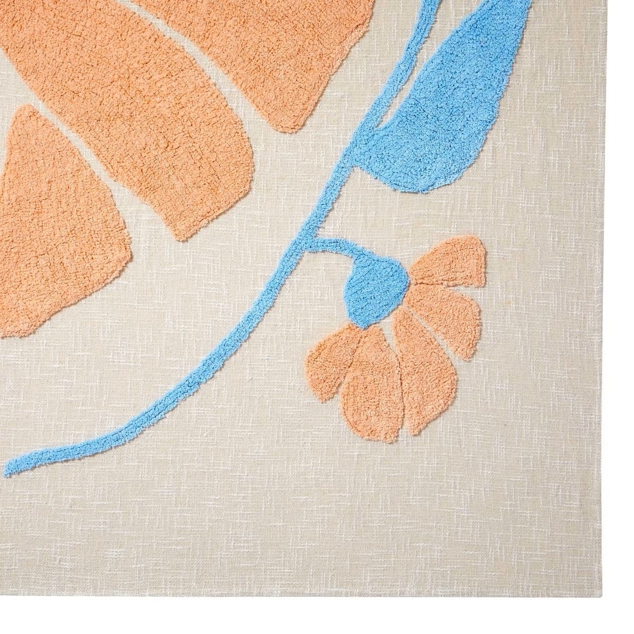 Narzuta na łóżko z tuftowanymi kwiatami, Wildflowers, 240x260 cm