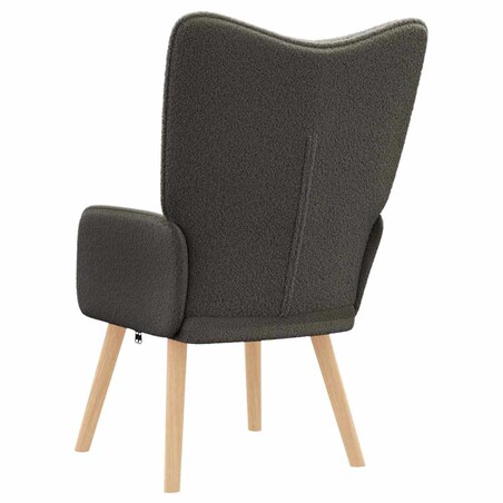vidaXL Fotel relaksacyjny ciemno szary 62 x 67 x 95.5 cm tkanina