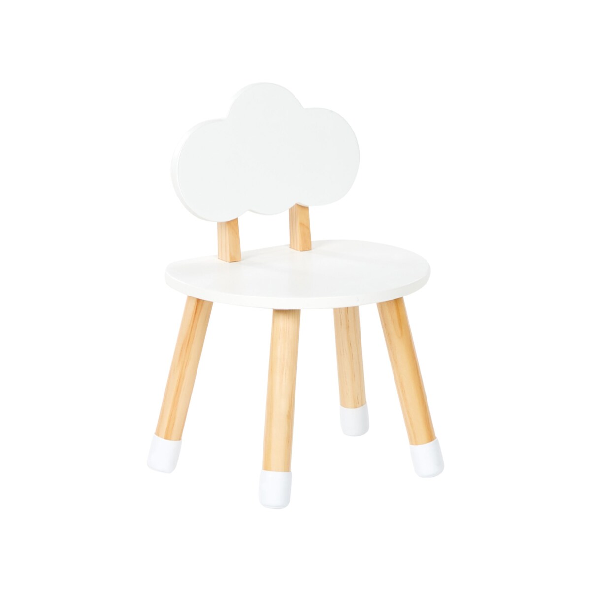 Zestaw dla dzieci stół i 2 krzesła jasne drewno z białym ROBIN