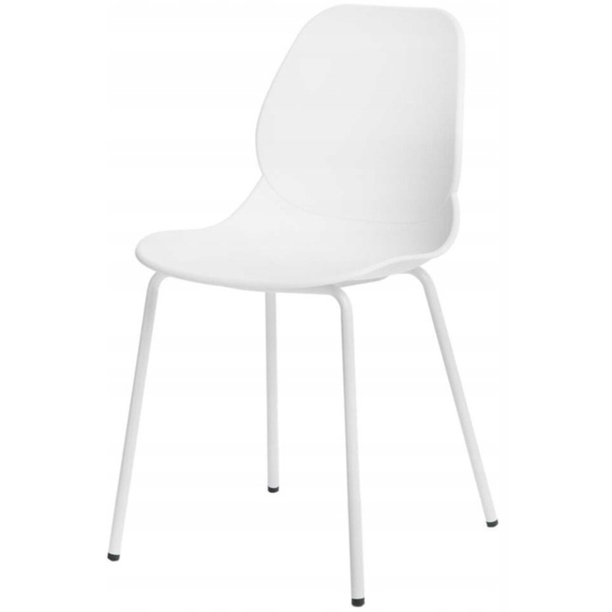 Krzesło Aria KH010100936 z profilowanym siedziskiem białe