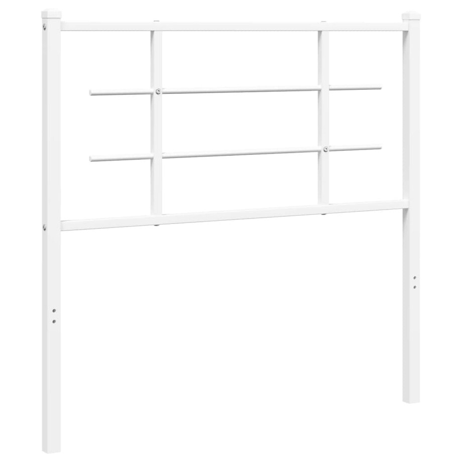 vidaXL Metalowe wezgłowie, białe, 100 cm