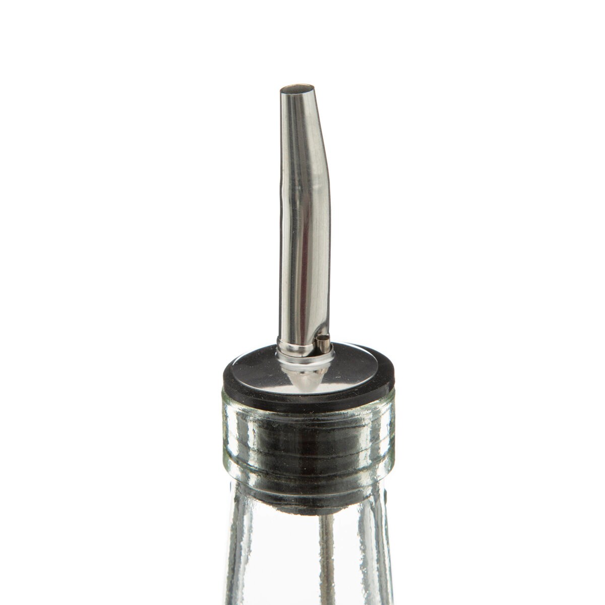 Butelki na oliwę i ocet z dozownikiem + stojak bambusowy