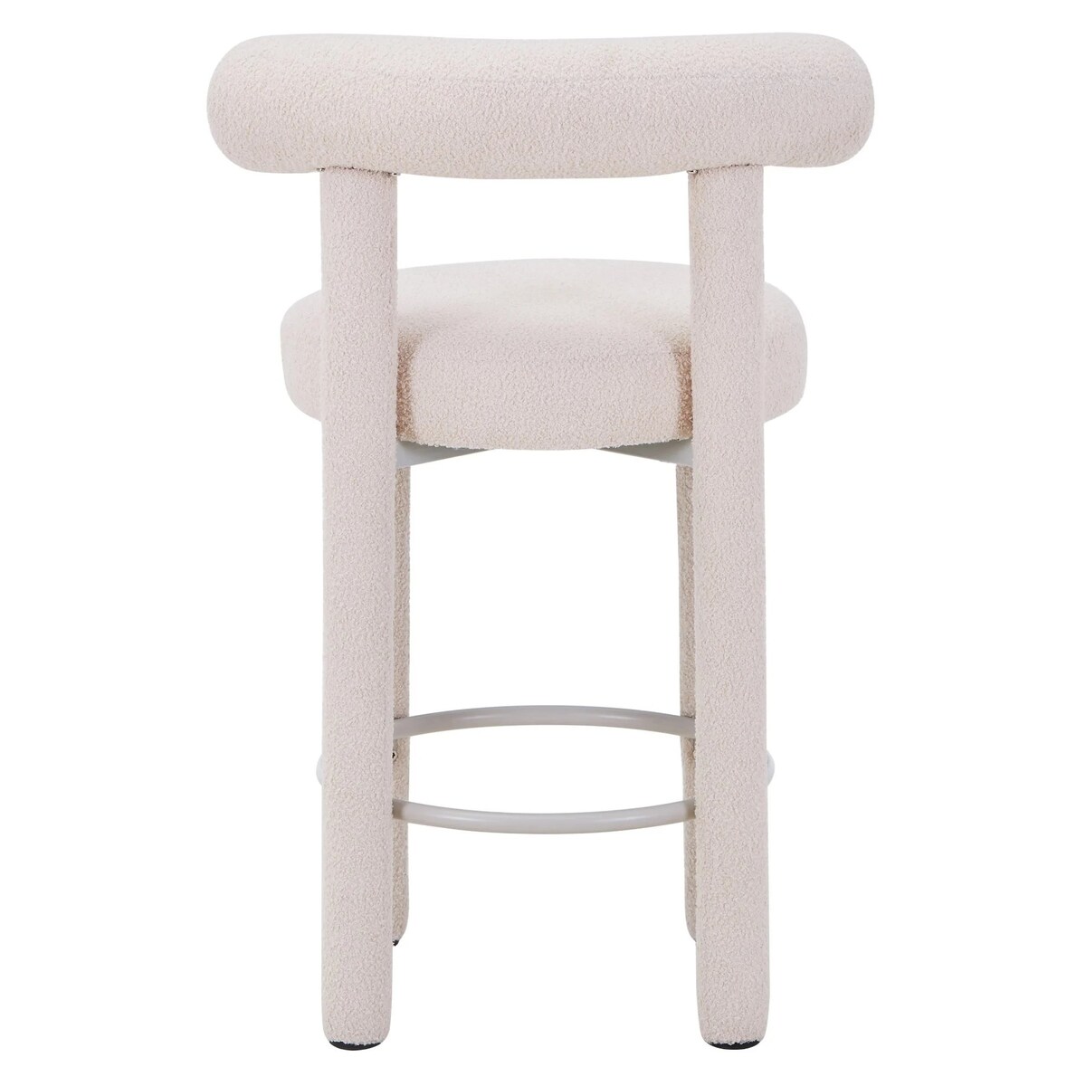 Hoker beżowy/boucle/tapicerowane nogi 95x57x61 cm PEDRINO, 2 szt.