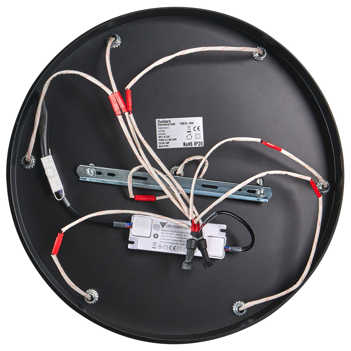 Lampa sufitowa LED SORA Szkło Złoty
