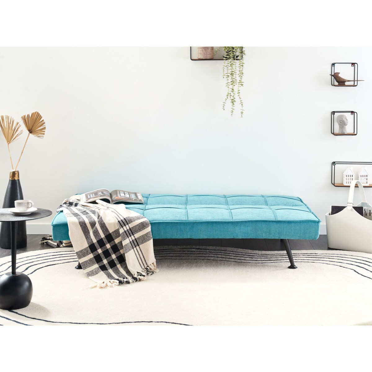 Sofa rozkładana HASLE Morski Tkanina