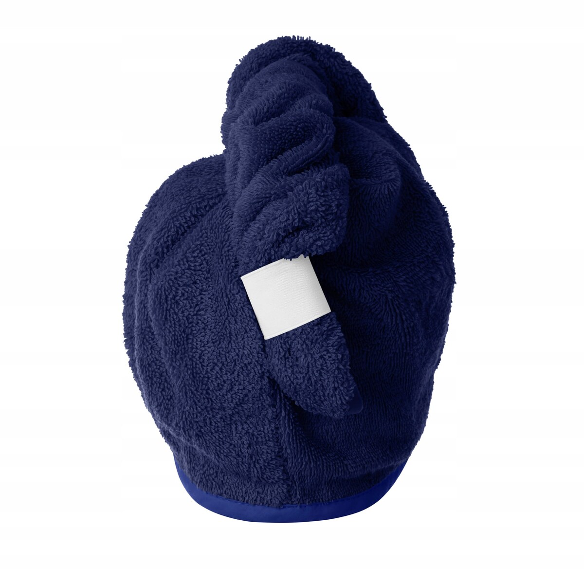 Turban do Włosów Ręcznik Kąpielowy na Głowę Bawełna Frotte Granat Chłonny
