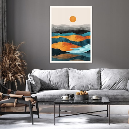 OBRAZ ABSTRAKCJA ZŁOTY TURKUS NA PŁÓTNIE ŚCIANĘ DO SYPIALNI SALONU 120x80