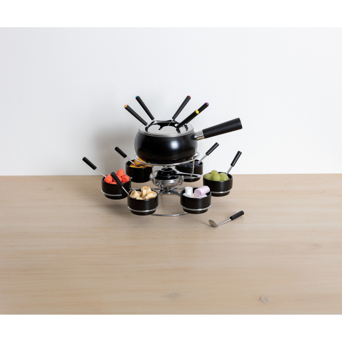 Zestaw do fondue obrotowy na 6 osób, ceramiczny