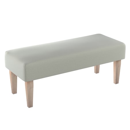 Ławka, pastelowo miętowy welwet, 100 x 40 x 40 cm, Ingrid