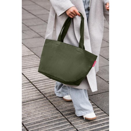 Torba SHOPPER M, cord dark matcha