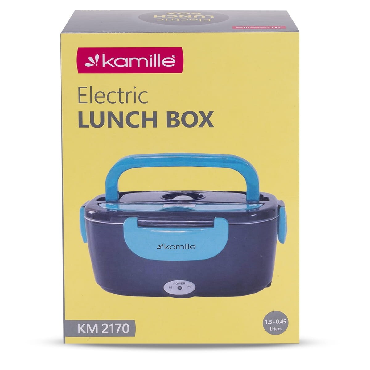 Elektryczny lunch box podgrzewany termos samochodowy do auta + wtyczka KAMILLE