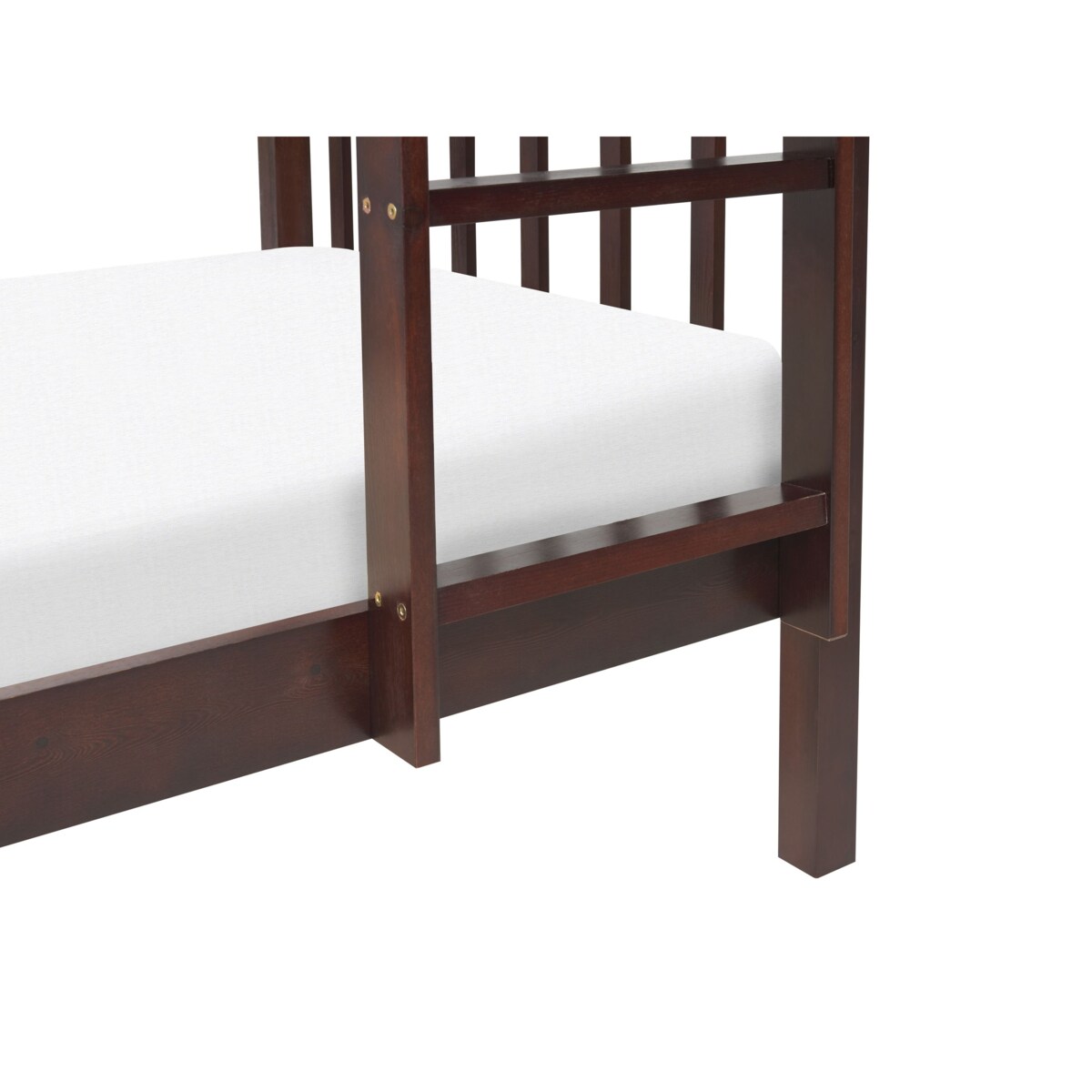 Łóżko piętrowe Drewno sosnowe REVIN 90 x 200 cm Ciemnobrązowy