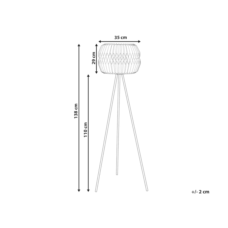 Lampa podłogowa biała HUNTER