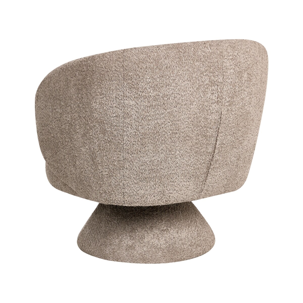 Fotel obrotowy LIEKSA Boucle Beżowy