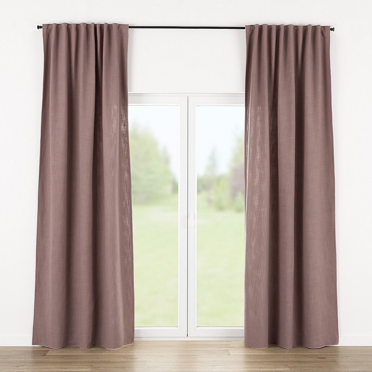 Zasłona gotowa na taśmie marszczącej 140x280cm dimmed pink 1 szt. 140x280 różowy