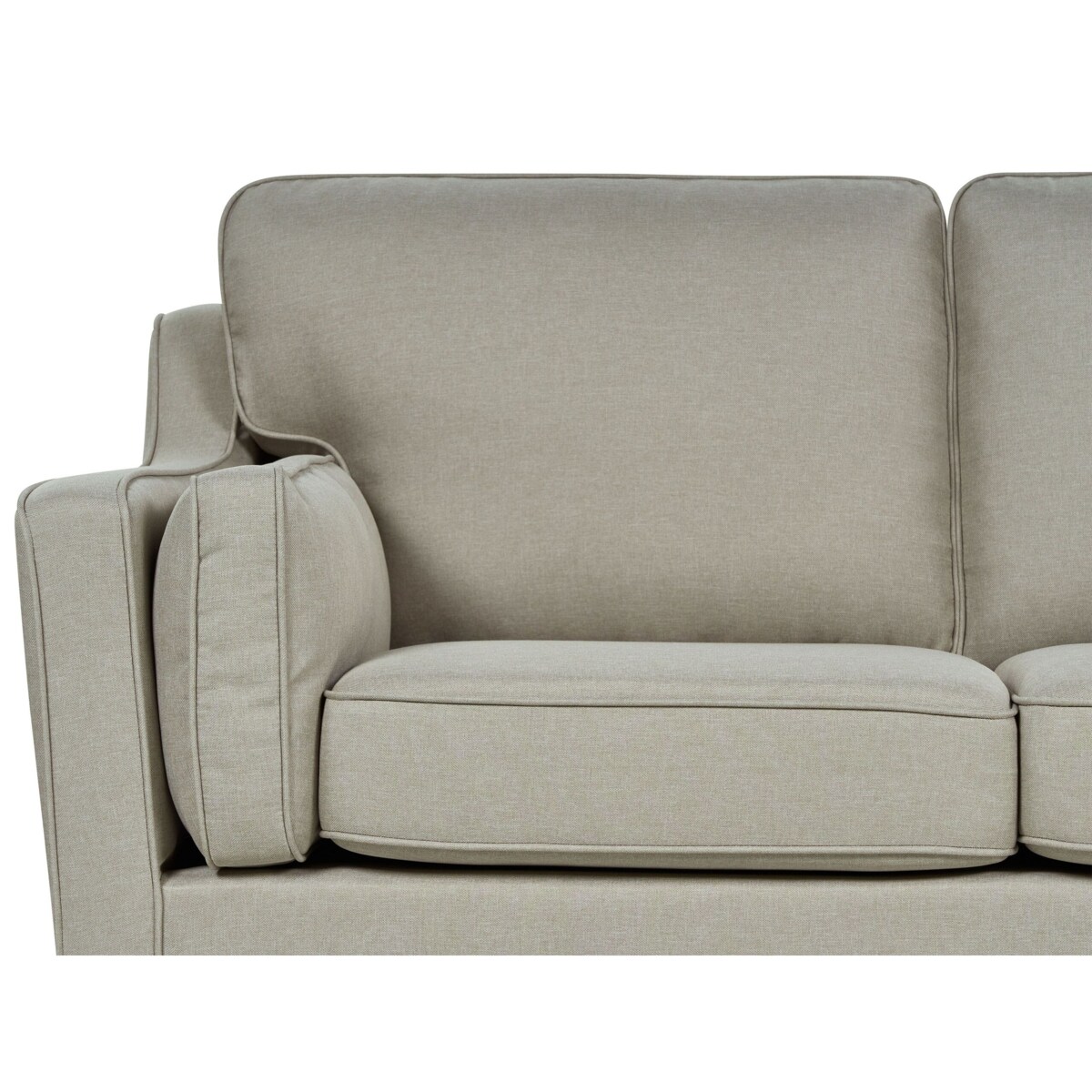 Sofa 3-osobowa tapicerowana beżowa LOKKA