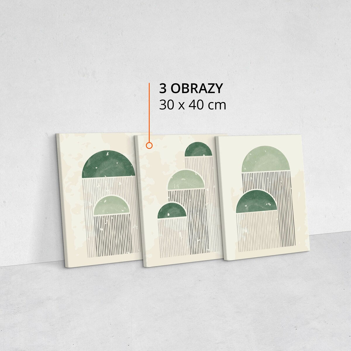OBRAZY DO SYPIALNI SET ABSTRAKCYJNE KSZTAŁTY STYL BOHO MINIMALIZM 90x40cm