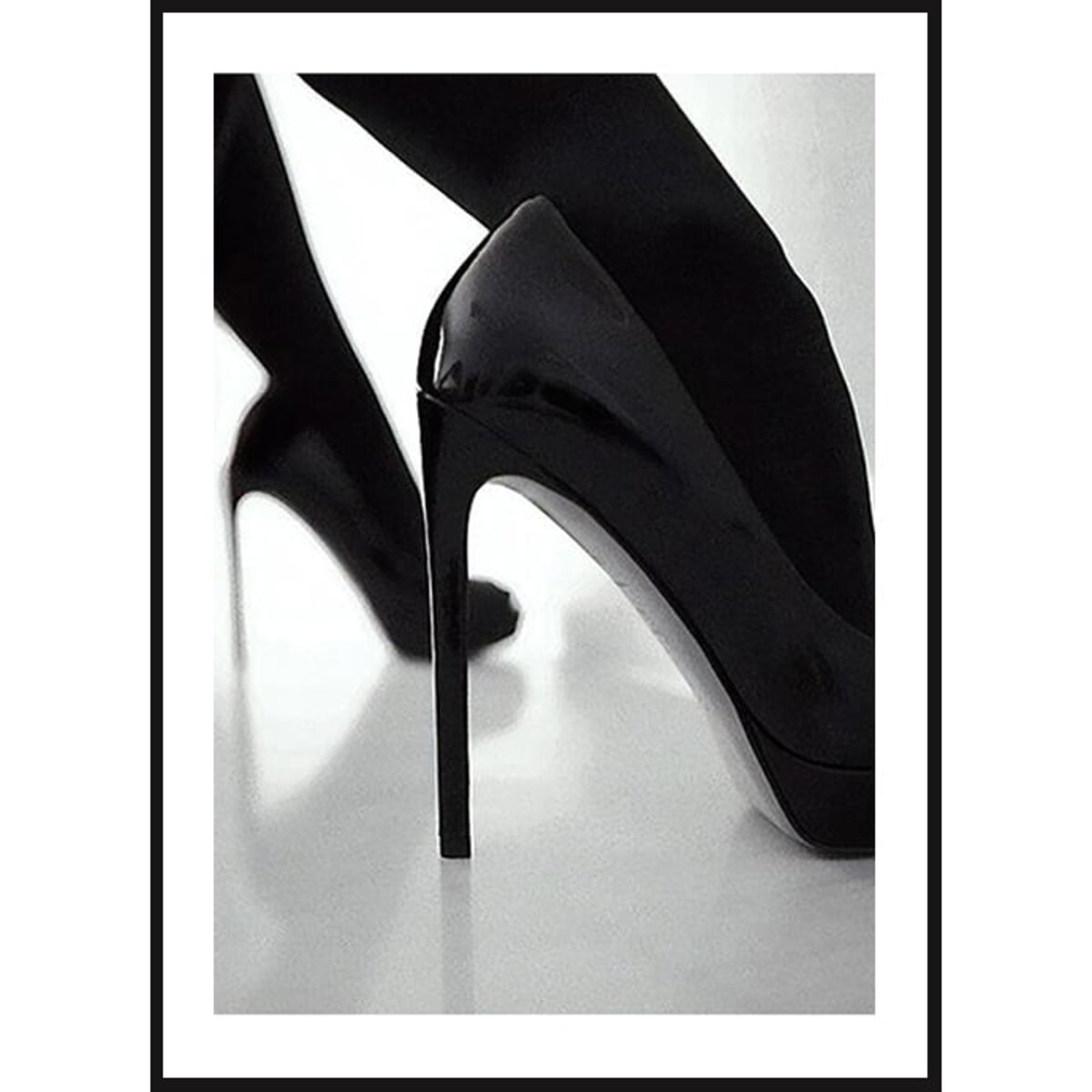 Poster Story, Plakat, Obraz - Czarne Szpilki, wymiary 50 x 70 cm