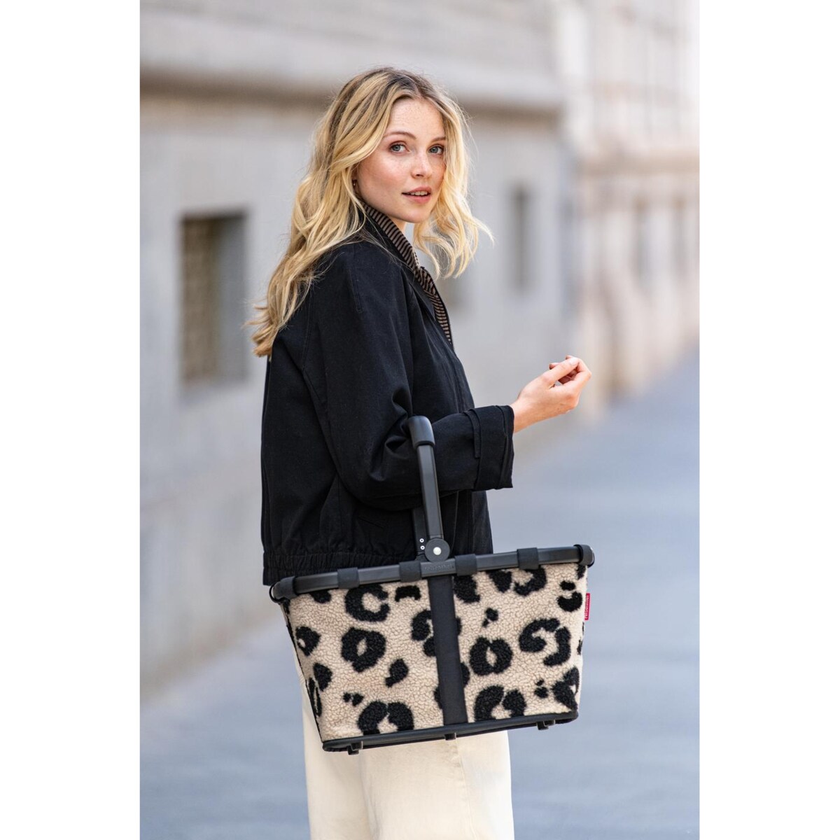 Koszyk CARRYBAG, teddy leo cream