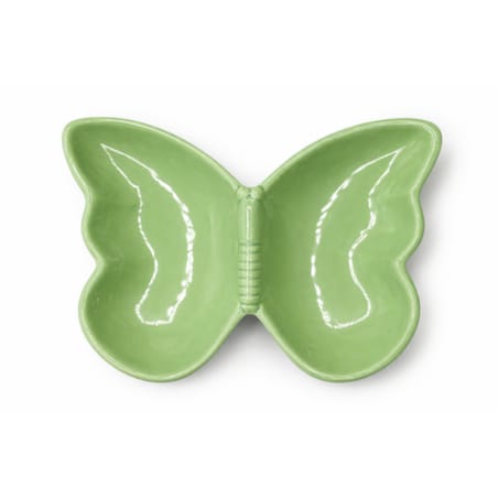 Miseczka-talerz ceramiczny motyl 20,7x15,6x2,9 cm PAVEJO zielony