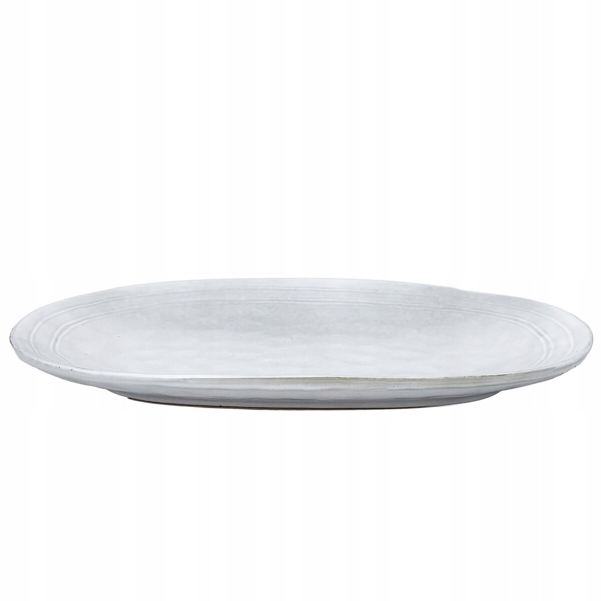 PÓŁMISEK NA PRZEKĄSKI WĘDLINY JAJKA GŁĘBOKI CERAMICZNY SZARY 30cm TALERZ