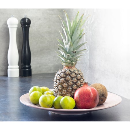 PATERA NA OWOCE CIASTO RÓŻOWA ceramiczna okrągła na stół 40cm