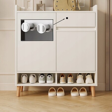 Nowoczesna komoda szafka biała pojemna miejsce na buty 60 cm z szufladą