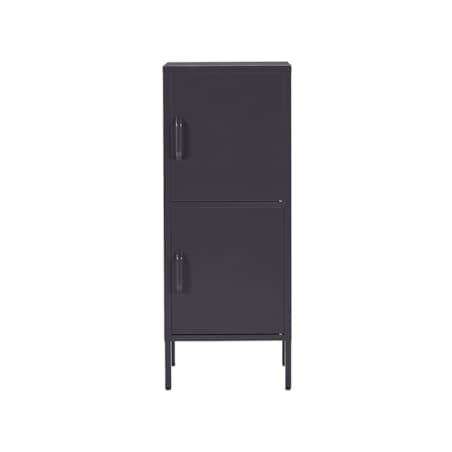 Szafka biurowa metalowa czarna HURON