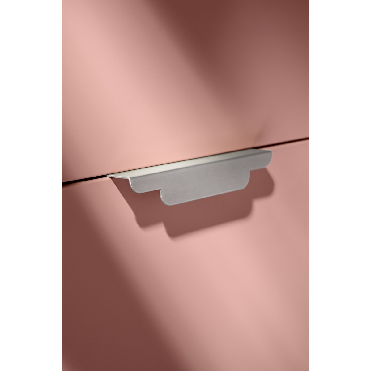 TILDA SILVER MATT uchwyt meblowy krawędziowy stal nierdzewna szczotkowana lakierowana