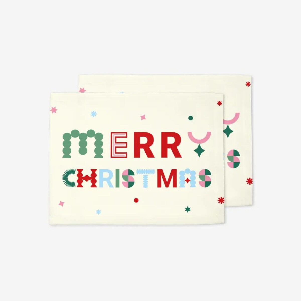 Podkładki świąteczne - Merry Christmas - napis