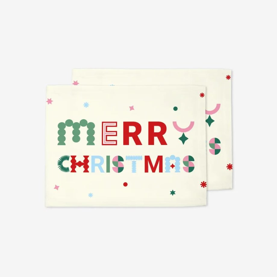 Podkładki świąteczne - Merry Christmas - napis